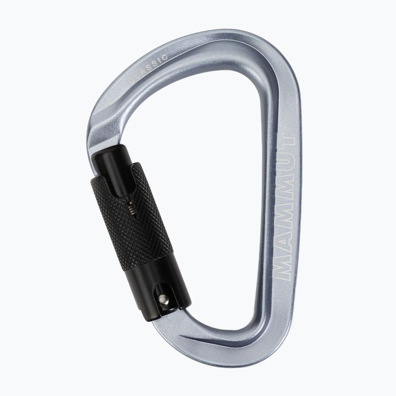 Moschettone da arrampicata Mammut Classic HMS Twistlock Plus grigio chiaro 2
