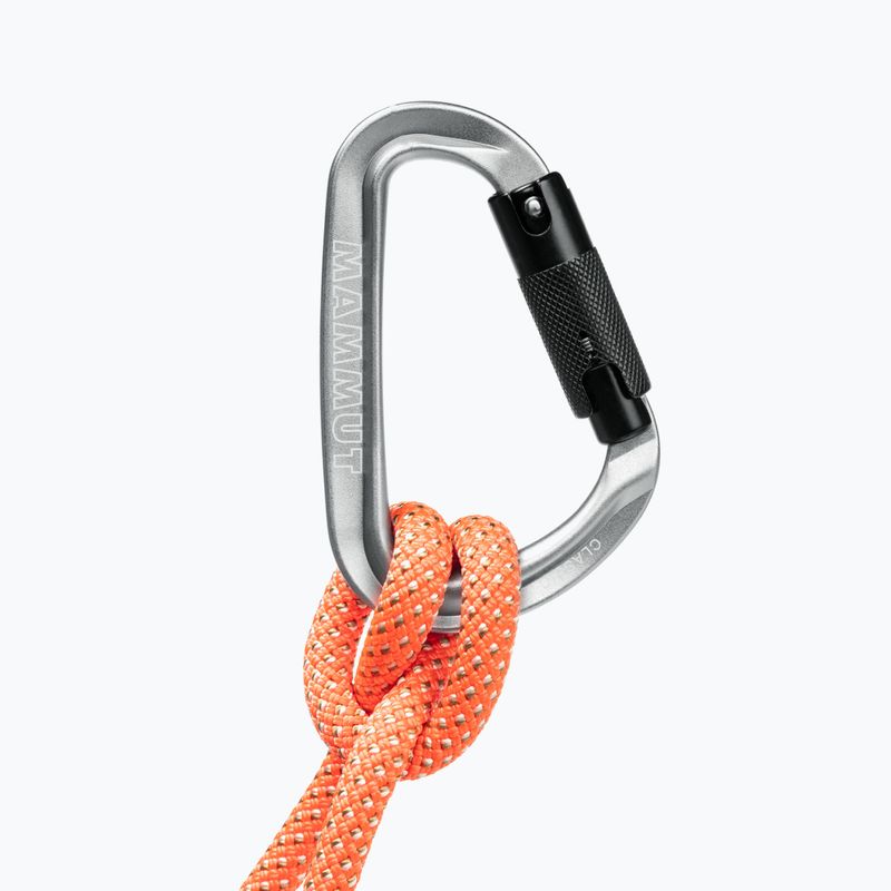 Moschettone da arrampicata Mammut Classic HMS Twistlock Plus grigio chiaro 5