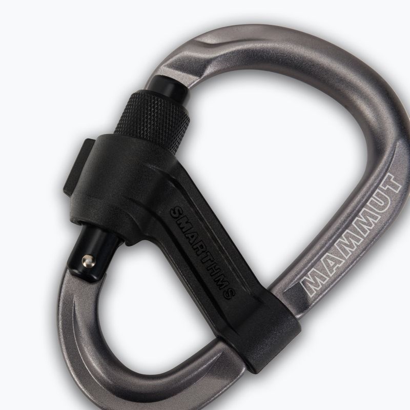 Moschettone da arrampicata Mammut Smart HMS 2.0 Screwgate grey 3