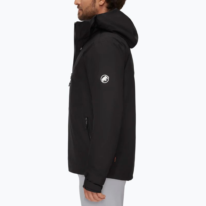 Giacca 3 in 1 da uomo Mammut Convey 3 in 1 HS con cappuccio nero/nero 2