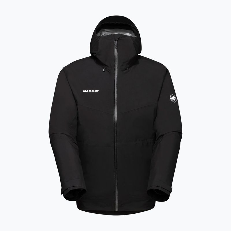 Giacca 3 in 1 da uomo Mammut Convey 3 in 1 HS con cappuccio nero/nero 5