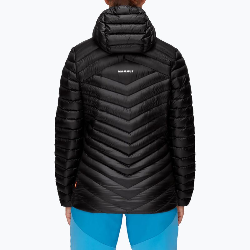 Piumino Mammut donna Broad Peak IN con cappuccio nero/bianco 2
