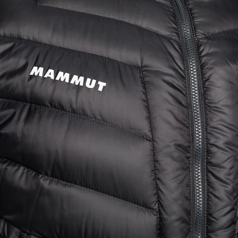 Piumino da uomo Mammut Broad Peak IN con cappuccio nero/bianco 6