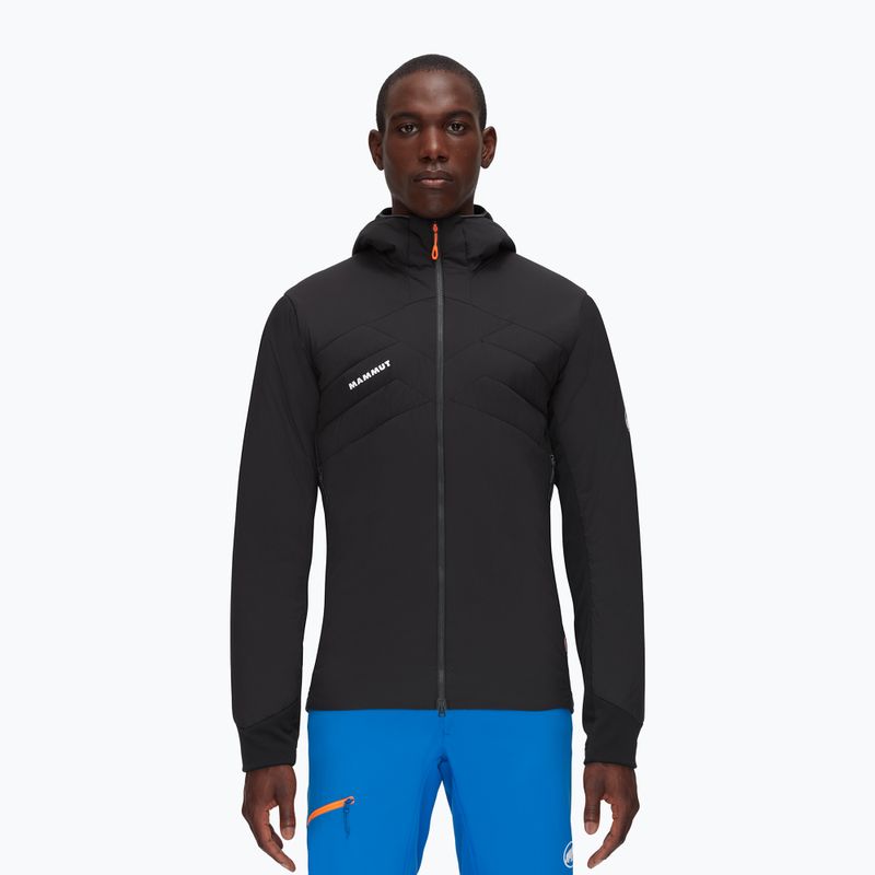 Piumino da uomo Mammut Rime Light IN Flex con cappuccio nero/phantom