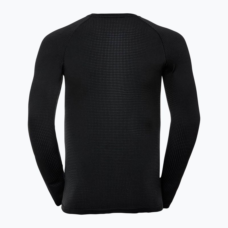 Thermoactive Longsleeve ODLO Performance Warm Bl Top Crew Neck uomo nero keystyle 4