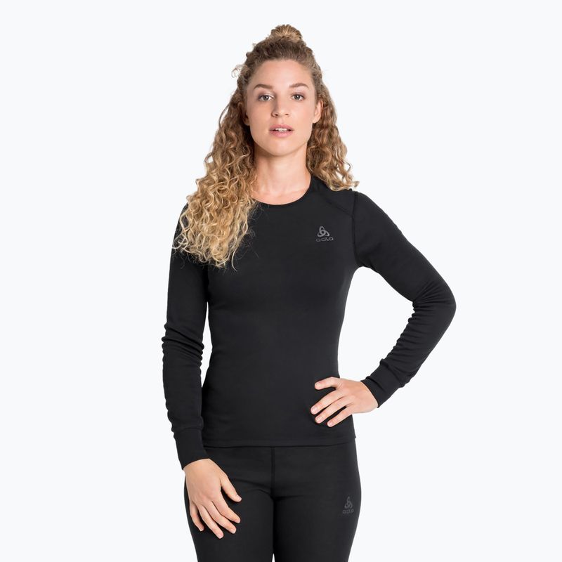 Maglia termica da donna ODLO Active Warm Bl Top Crew Neck black