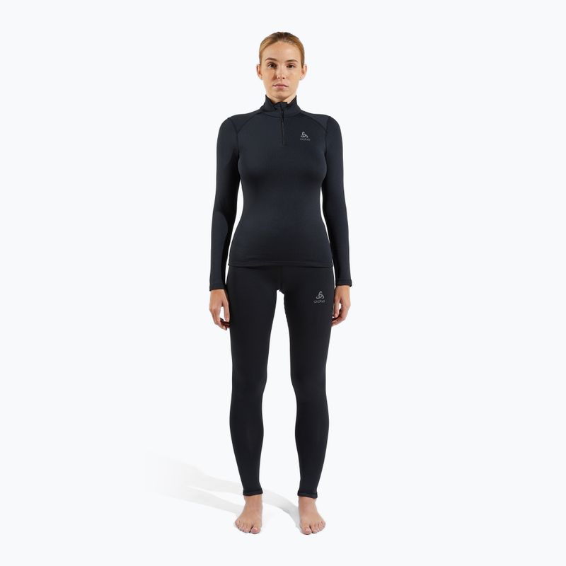 Maglia termica a maniche lunghe donna ODLO Fundamentals Active Warm Bl Top Turtle Neck black 2