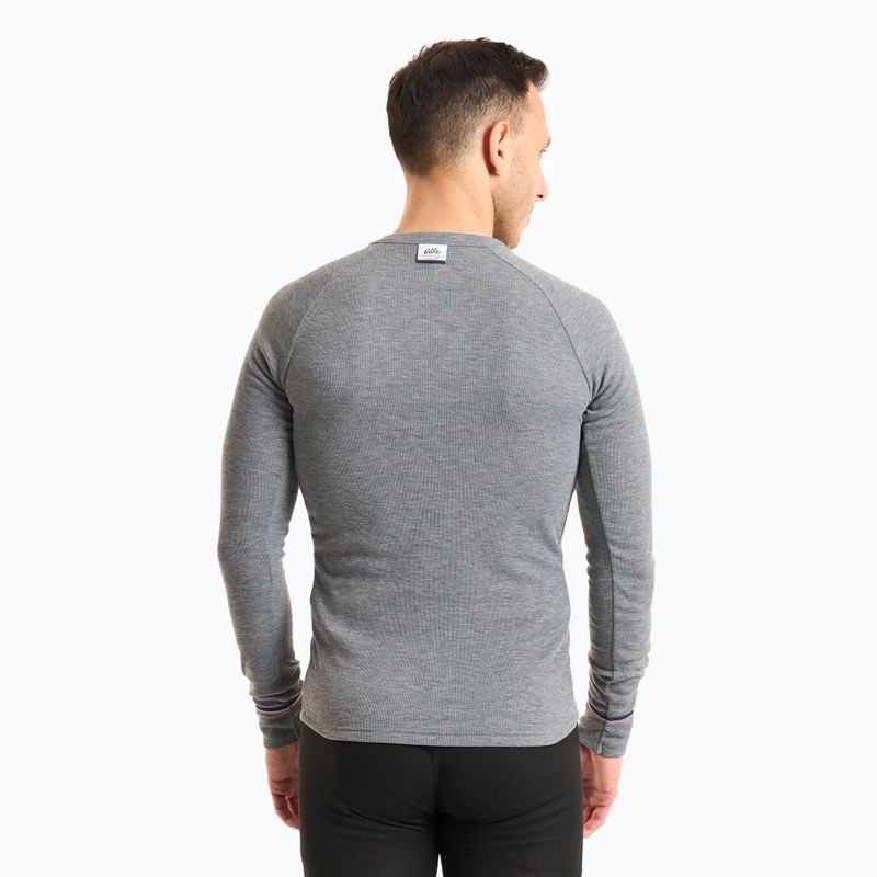 ODLO Active Warm Originals Bl Top Crew Neck Longsleeve Uomo grigio acciaio melange 2