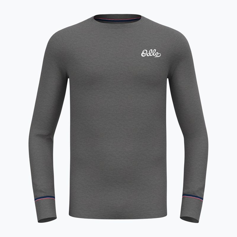 Maglia termica da uomo ODLO Active Warm Originals Bl Top Crew Neck odlo steel grey melange 5