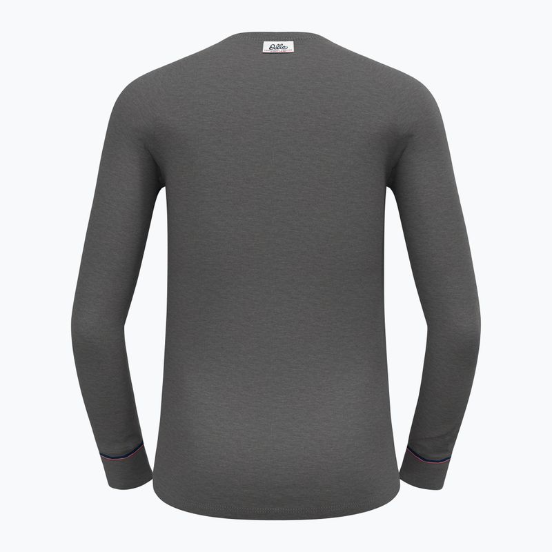 Maglia termica da uomo ODLO Active Warm Originals Bl Top Crew Neck odlo steel grey melange 6