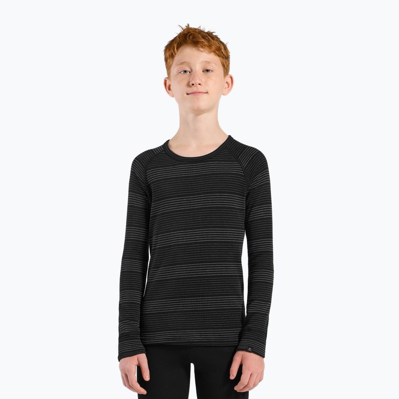 Set di intimo termico per bambini ODLO Active Warm Eco nero/grigio melange 2