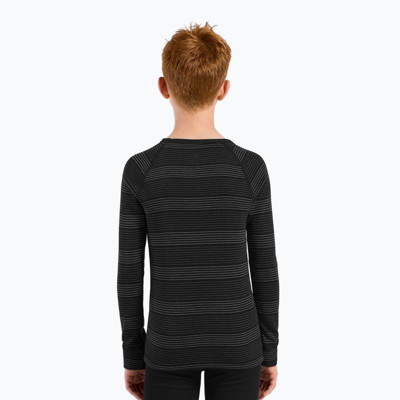 Set di intimo termico per bambini ODLO Active Warm Eco nero/grigio melange 3