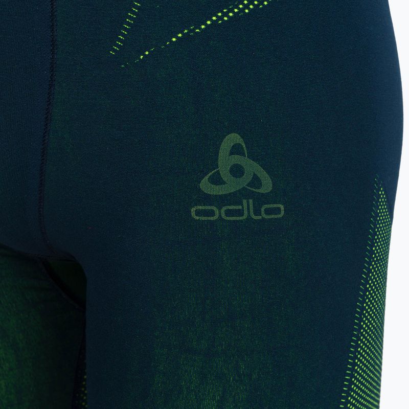 Set di biancheria intima termica da uomo ODLO Fundamentals Performance Warm zaffiro scuro/giallo 7