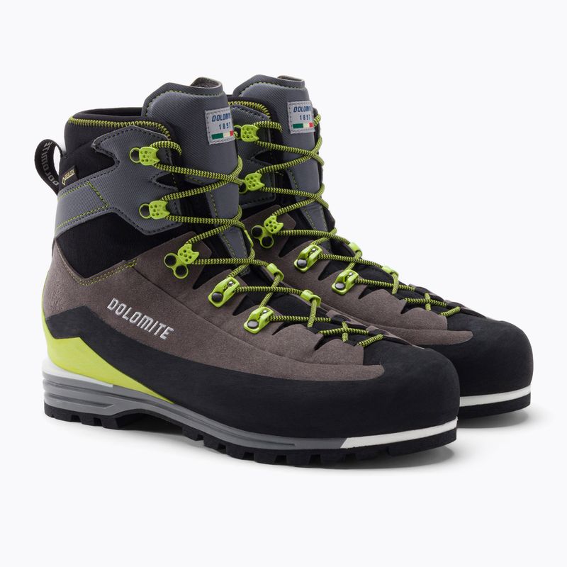 Scarponi da alpinismo da uomo Dolomite Miage GTX antracite/verde lime 5