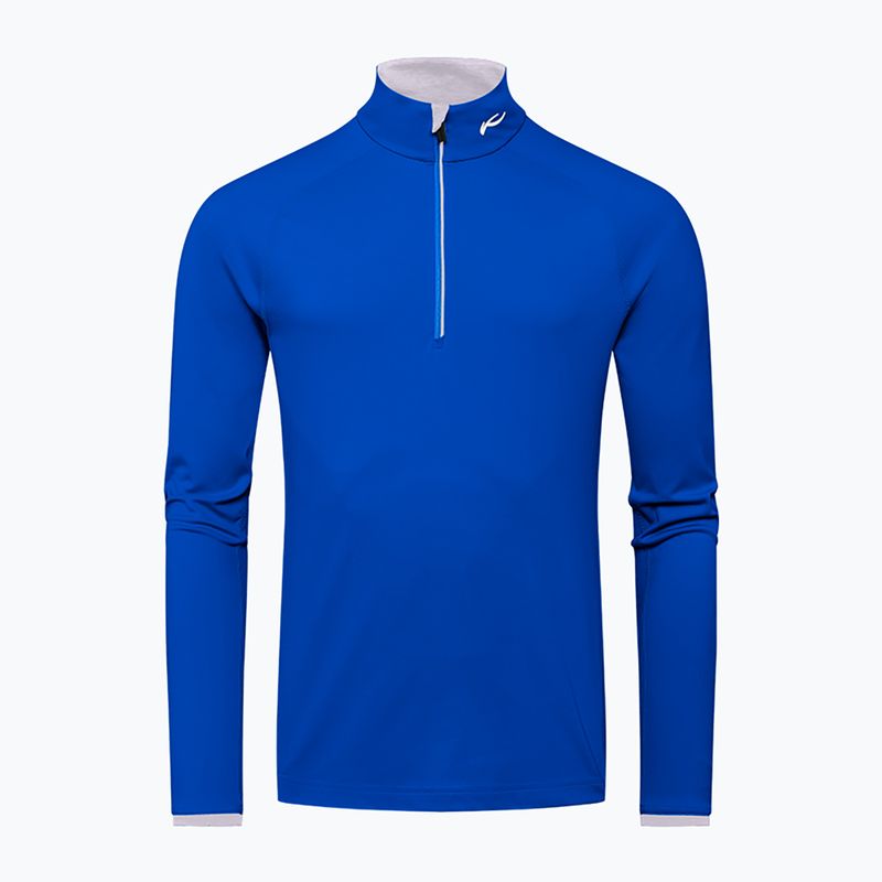 Felpa da uomo KJUS Feel Half-Zip blu brillante 4