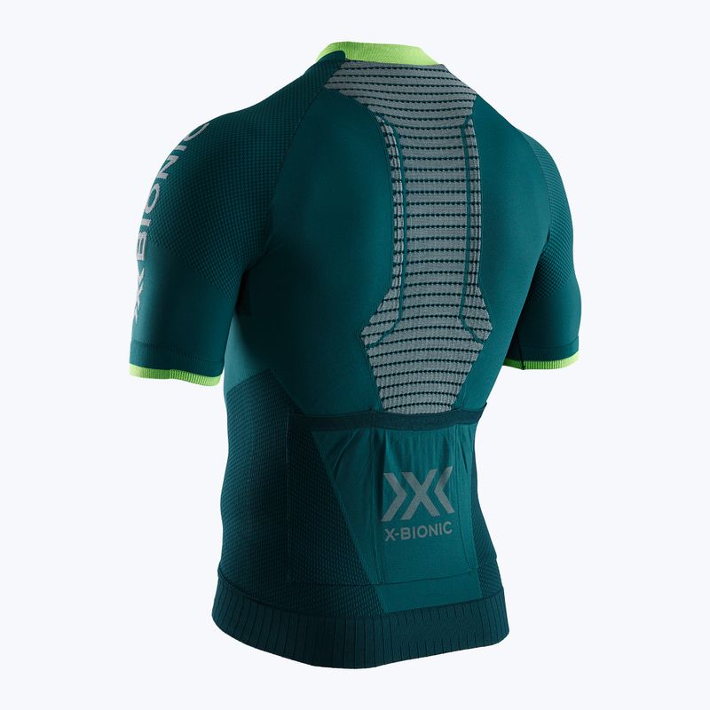 Maglia da ciclismo X-Bionic Regulator Bike Race Zip SH verde pino/amazonas verde Uomo 2