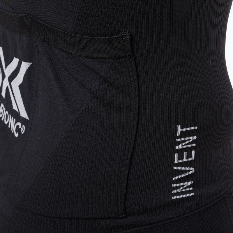 Camicia X-Bionic Regulator Bike Race Zip SH da uomo nero opale/bianco artico 4