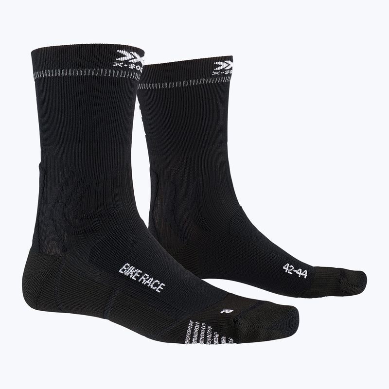 X-Socks Calzini Bike Race nero opale/polvere alimentare 6