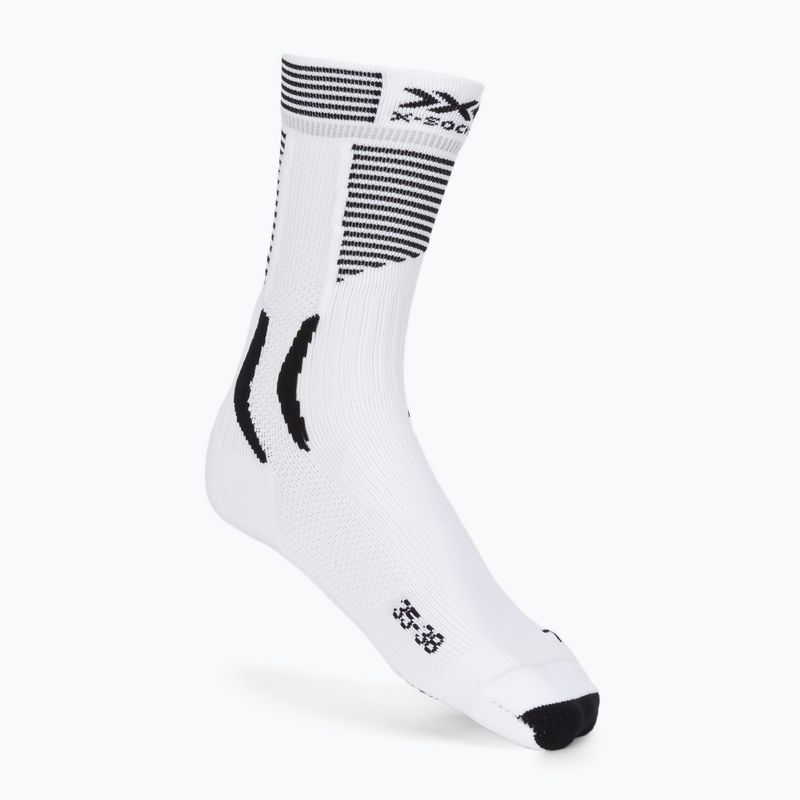 X-Socks Calzini da corsa per bicicletta bianco artico/nero opale