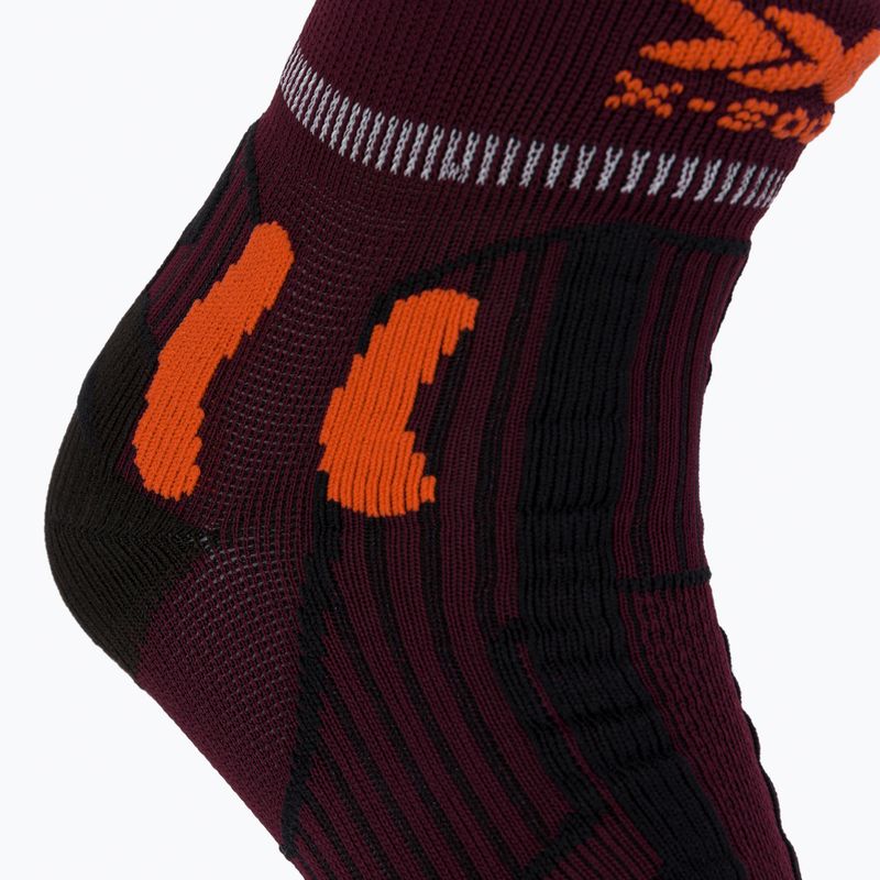 Calzini da corsa X-Socks Trail Run Energy da uomo arancione tramonto/nero opale 3
