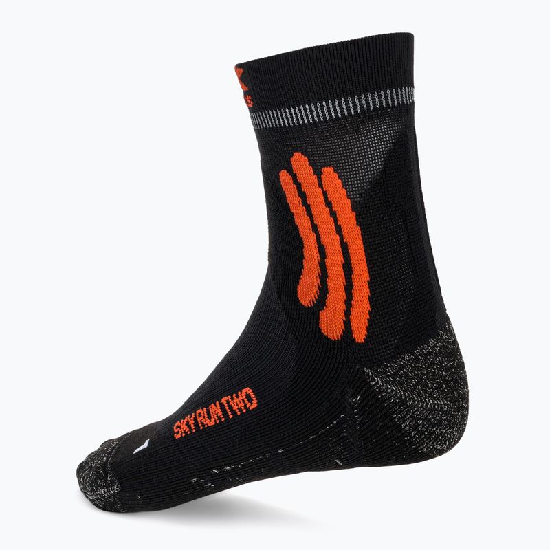 X-Socks Sky Run Two calzini da corsa nero opale/bianco artico 2