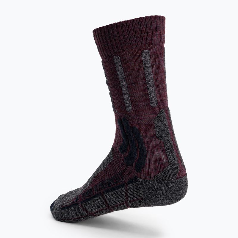 X-Socks Trek X Merino LT calze da trekking rubino scuro/blu notte 2
