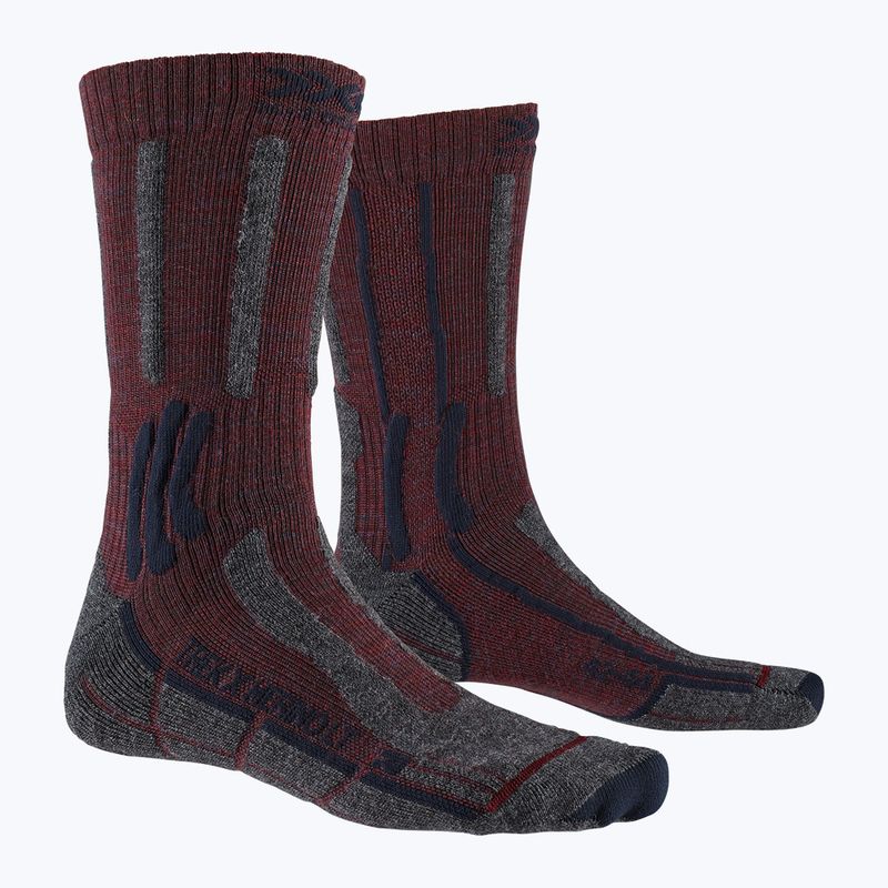 X-Socks Trek X Merino LT calze da trekking rubino scuro/blu notte 4