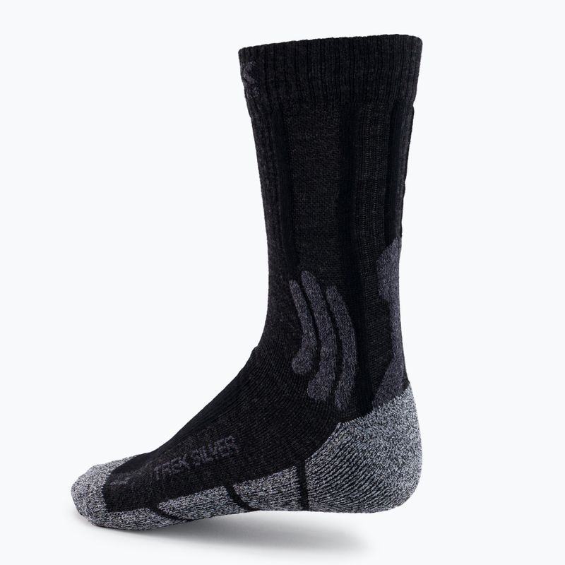 Calzini da trekking da uomo X-Socks Trek Silver opal nero/dolomite/grigio melange 3