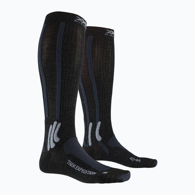 X-Socks Trek Expedition calze da trekking nero opale/grigio dolomite melange 5