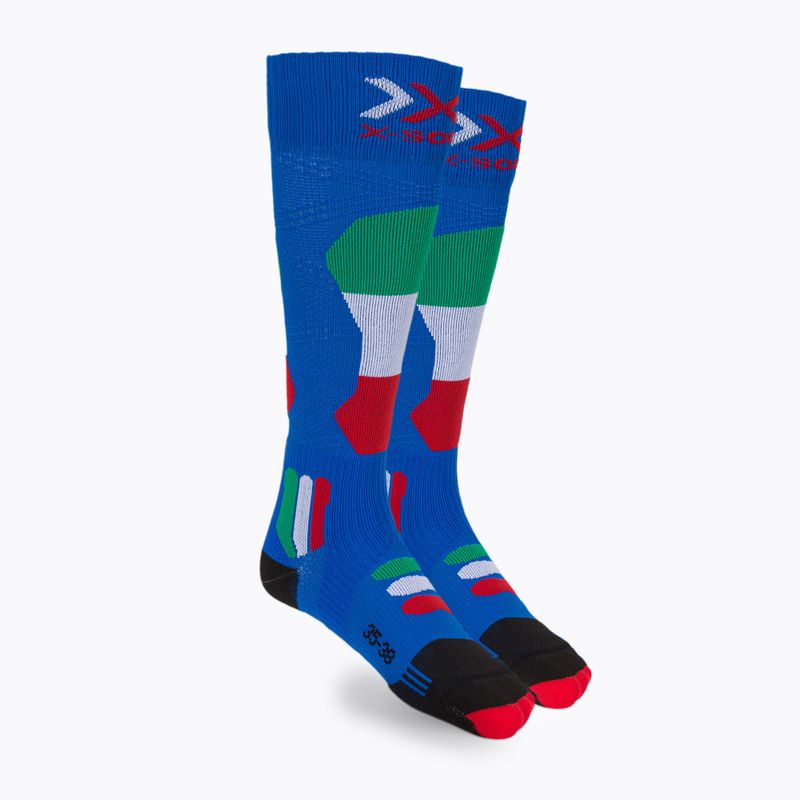 X-Socks Ski Patriot 4.0 Italia Italia/Blu calze da sci