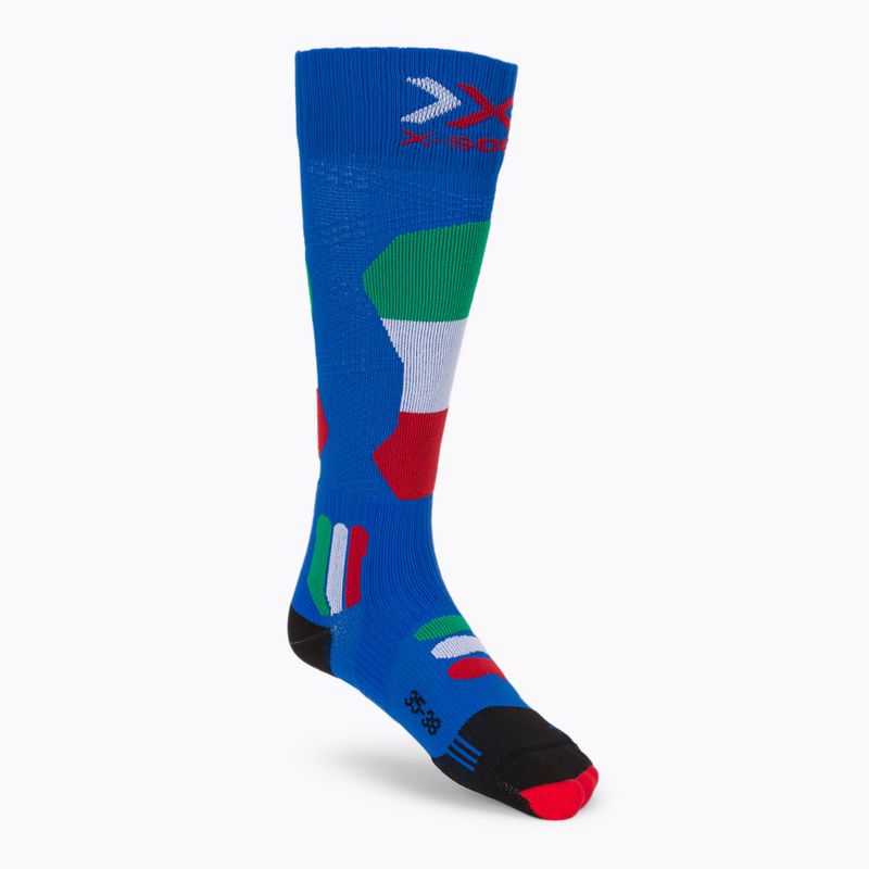 X-Socks Ski Patriot 4.0 Italia Italia/Blu calze da sci 2