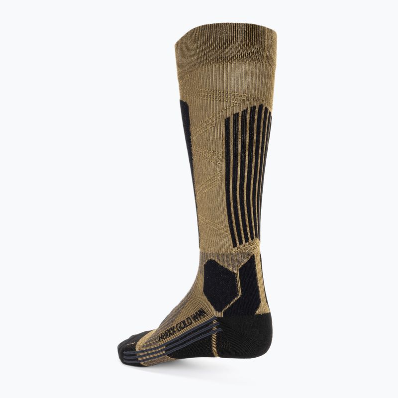 Calze da sci da donna X-Socks Helixx Gold 4.0 oro/nero 2