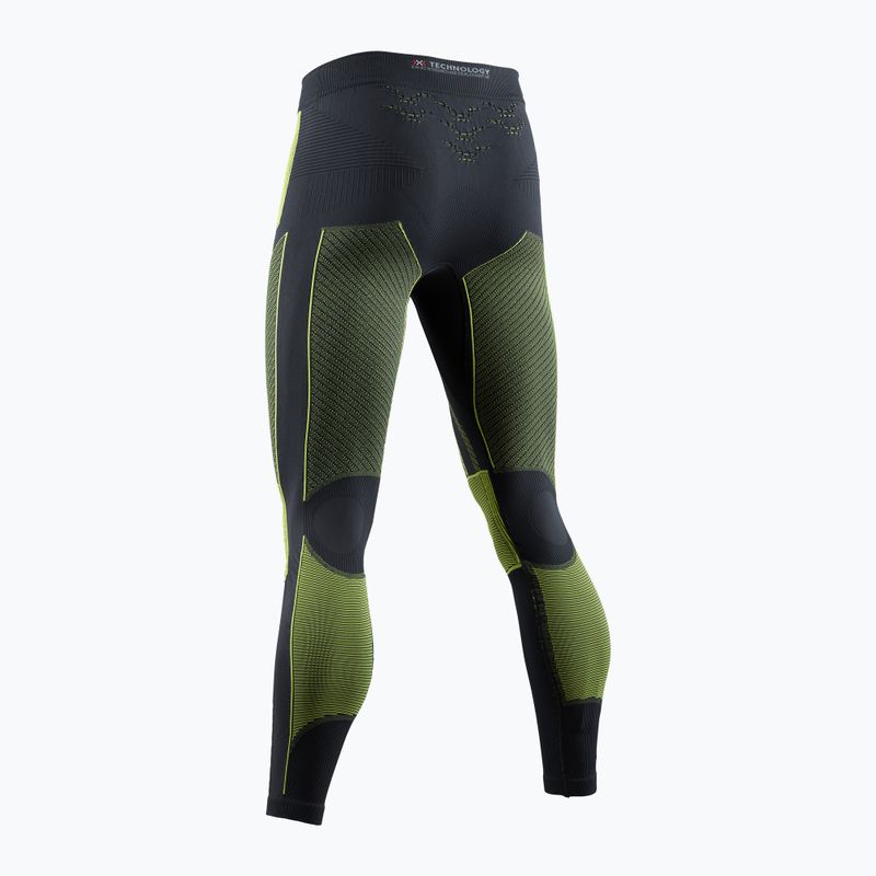 Pantaloni termoattivi da uomo X-Bionic Energy Accumulator 4.0 antracite/giallo 2