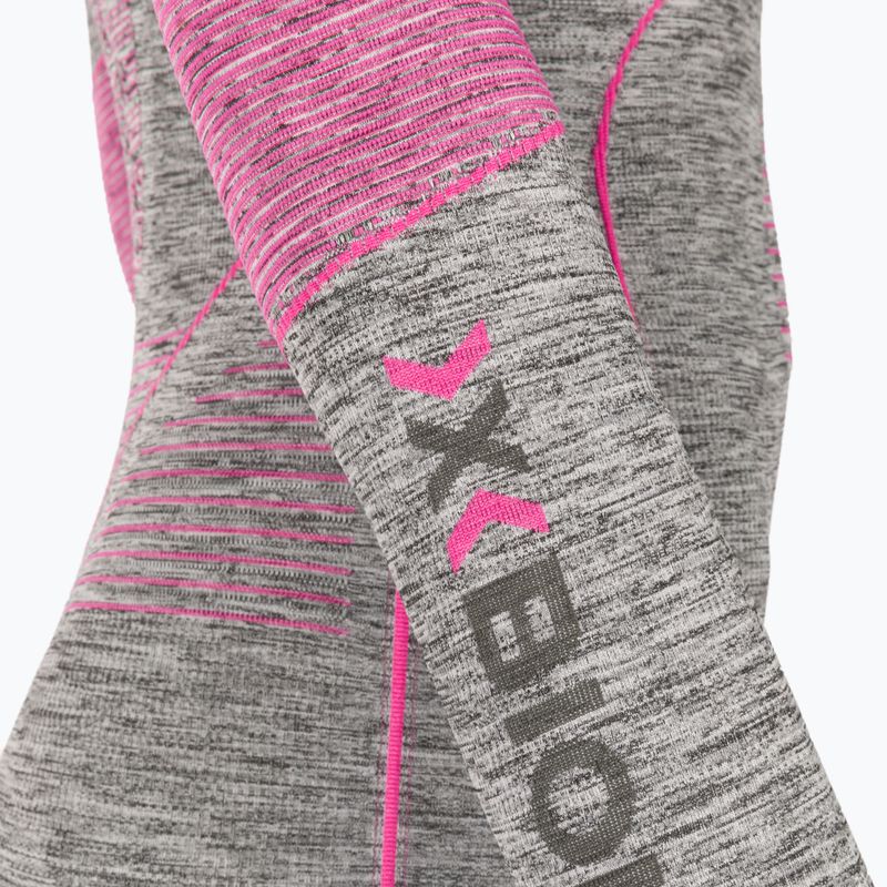 Maglia donna termoattiva a maniche lunghe X-Bionic Energy Accumulator 4.0 Melange grigio melange/rosa 4