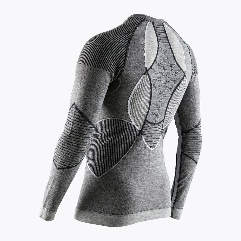 X-Bionic Apani 4.0 Merino termica da uomo a maniche lunghe nero/grigio/bianco 2