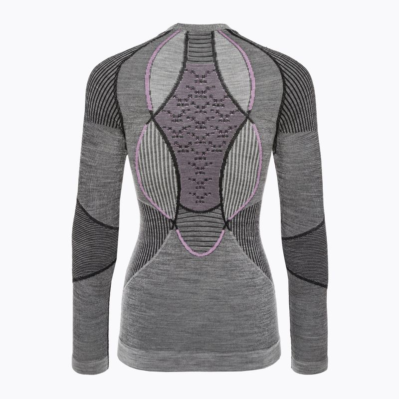Manica lunga termoattiva da donna X-Bionic Apani 4.0 Merino nero/grigio/rosa 2