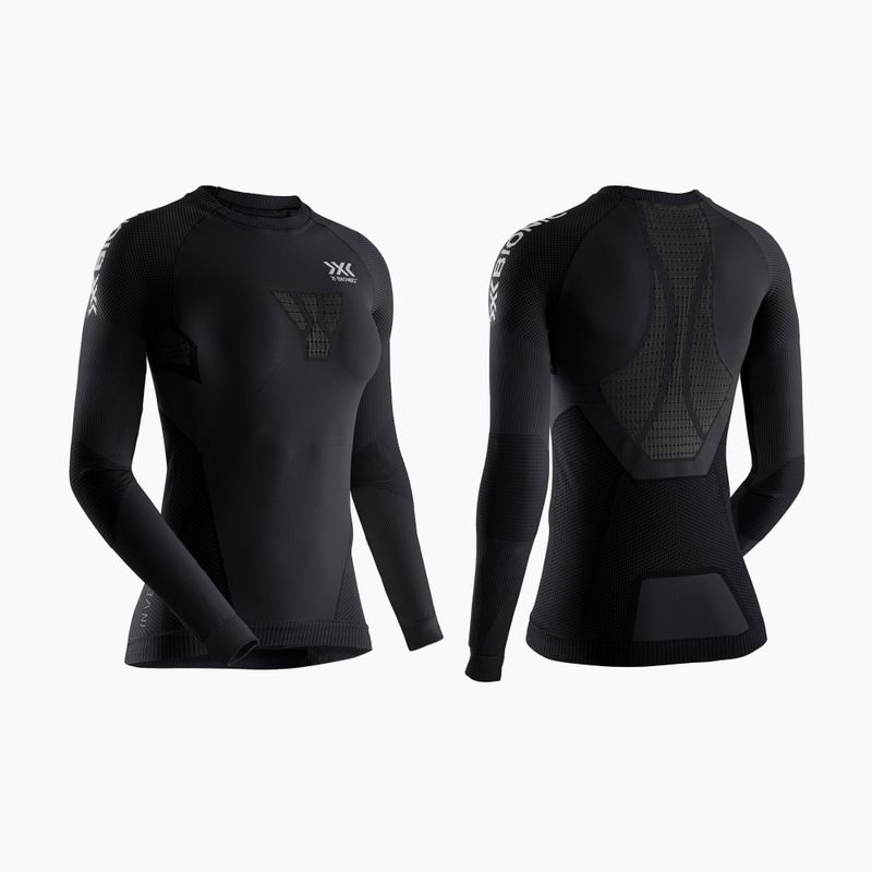 Maglia a maniche lunghe termoattiva da donna X-Bionic Invent 4.0 Run Speed nero/carbonio 7