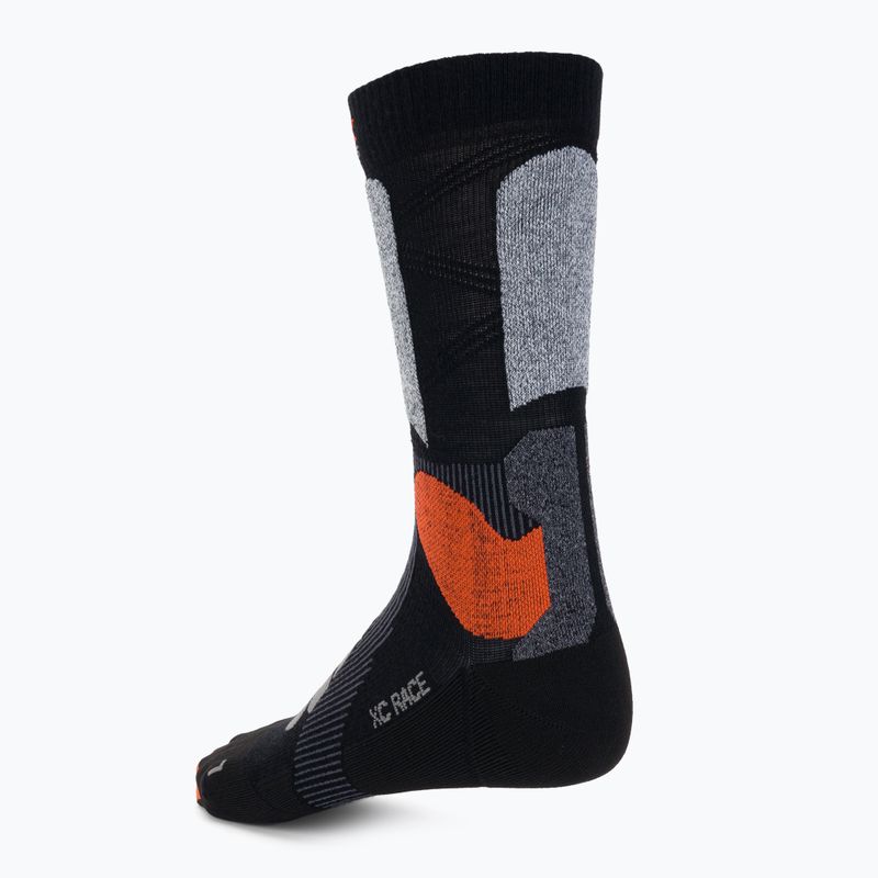 Calze da sci X-Socks X-Country Race 4.0 nero/grigio pietra melange 3