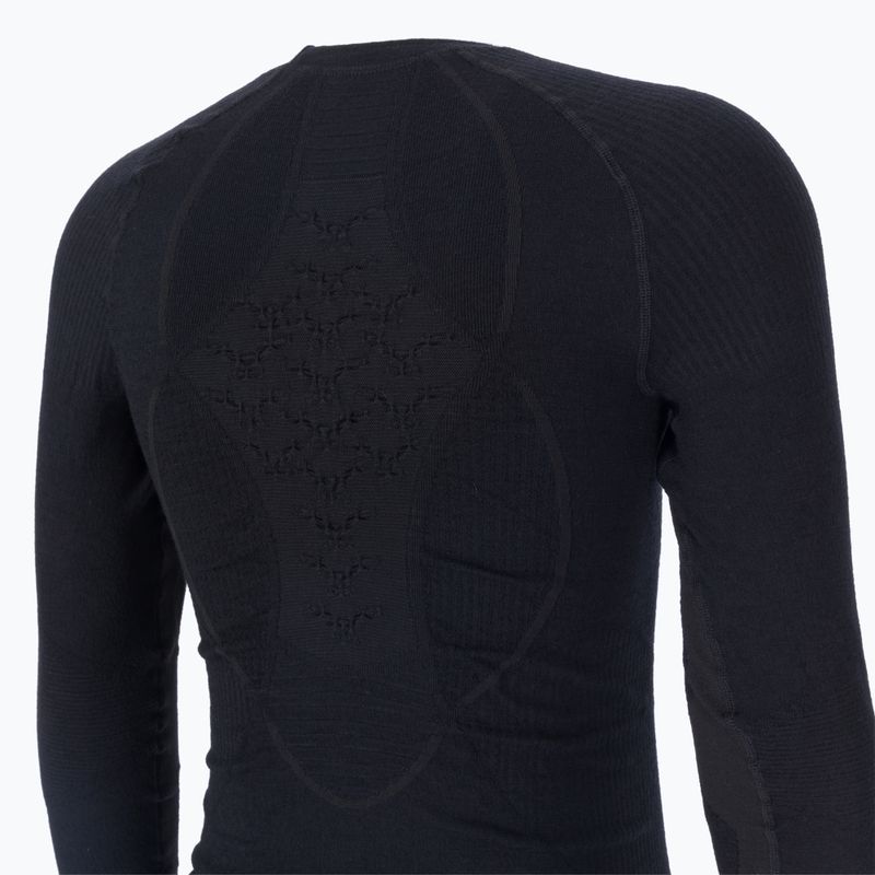 Manica lunga termoattiva da uomo X-Bionic Apani 4.0 Merino nero/nero 4