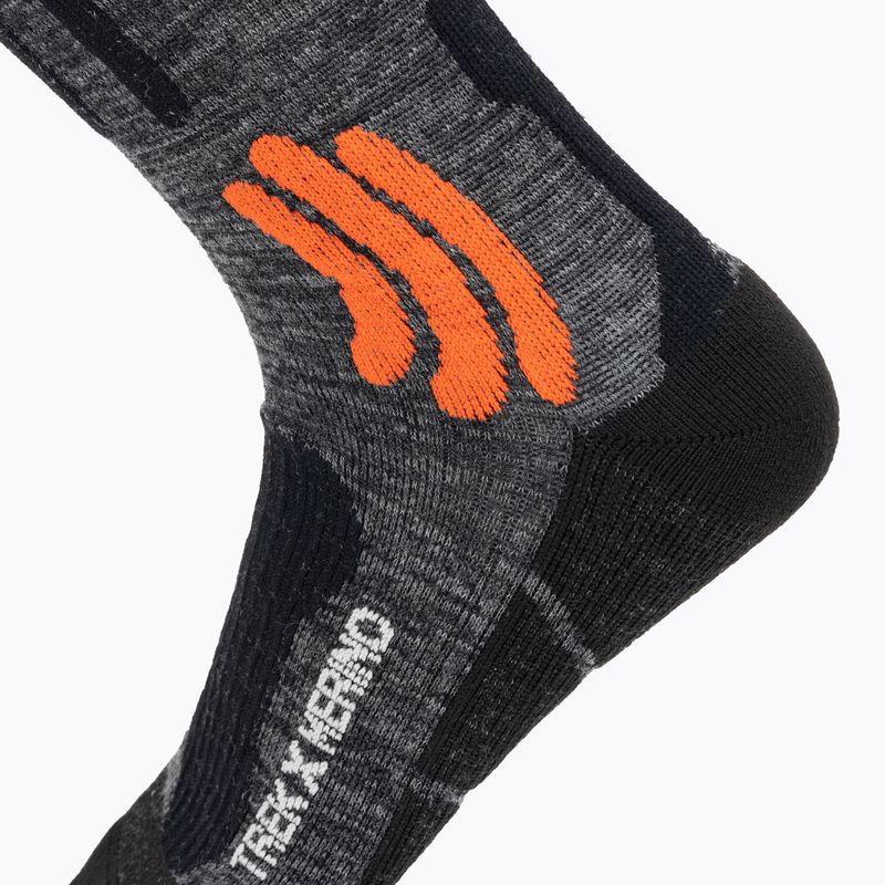 Calze da trekking X-Socks Trek X Merino grey duo melange/x-orange/black 3