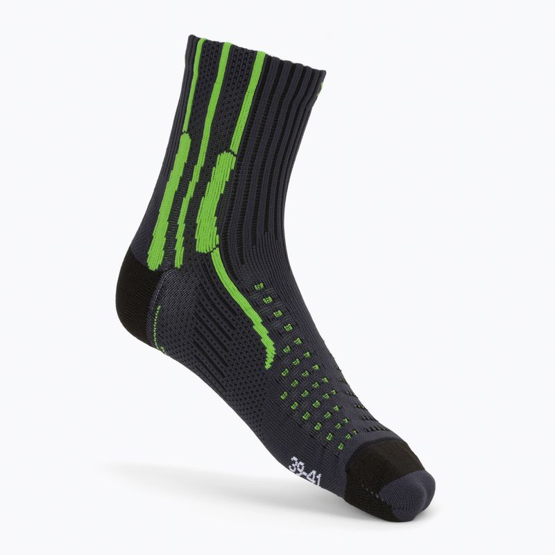 X-Socks Xbs.Effektor Calze da corsa color carbone/effektor verde