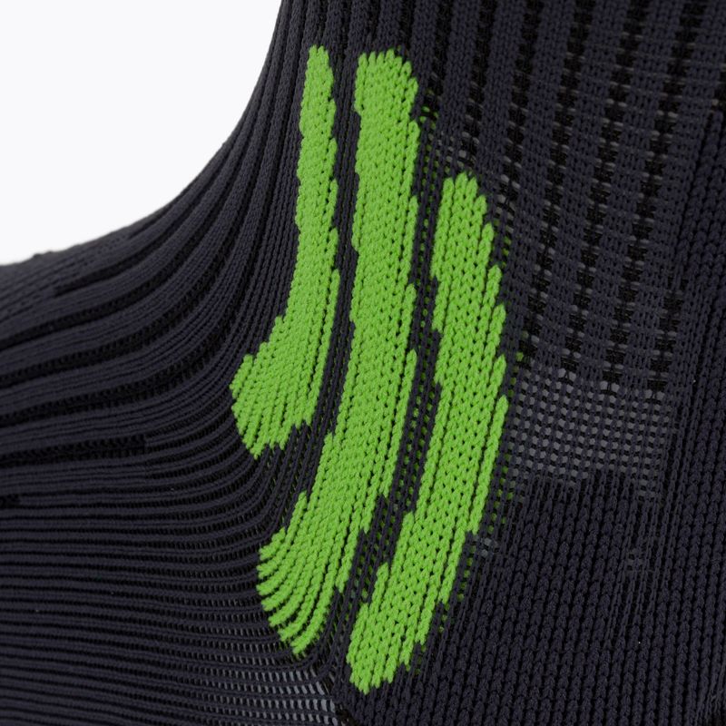X-Socks Xbs.Effektor Calze da corsa color carbone/effektor verde 5