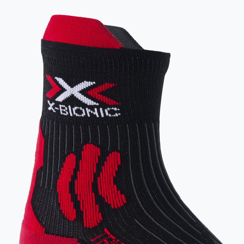 Calze da triathlon X-Bionic Triathlon 4.0 rosso/nero da uomo 3
