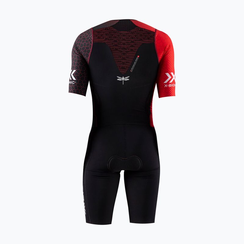 Tuta da triathlon da uomo X-Bionic Dragonfly 5G Uomo R018 rosso/nero 2