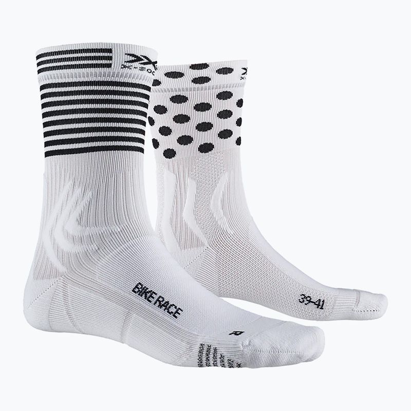 Calzini da ciclismo X-Socks Bike Race 4.0artcic white/dot/stripe