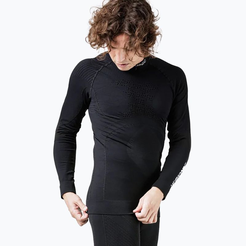 Maglia termica da uomo X-Bionic Energy Accumulator 4.0 collo alto opal black/arctic white