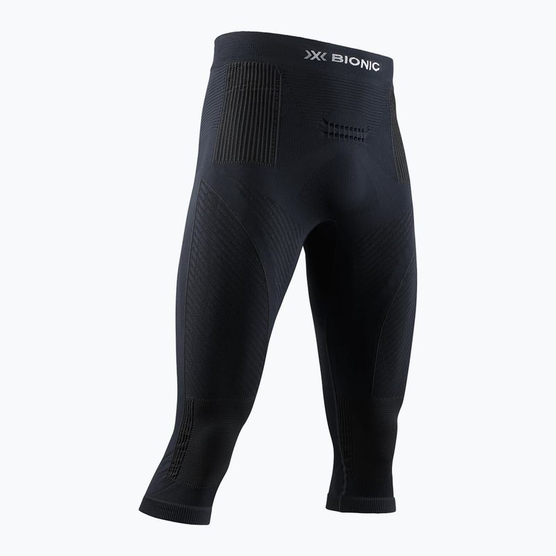 Leggings termici da uomo X-Bionic Energy Accumulator 4.0 Pants 3/4 nero opale / bianco artico