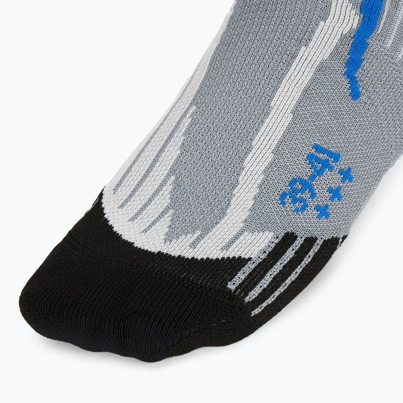 Calzini da corsa X-Socks Run Speed Two 4.0 da uomo, grigio perla/blu avana 3
