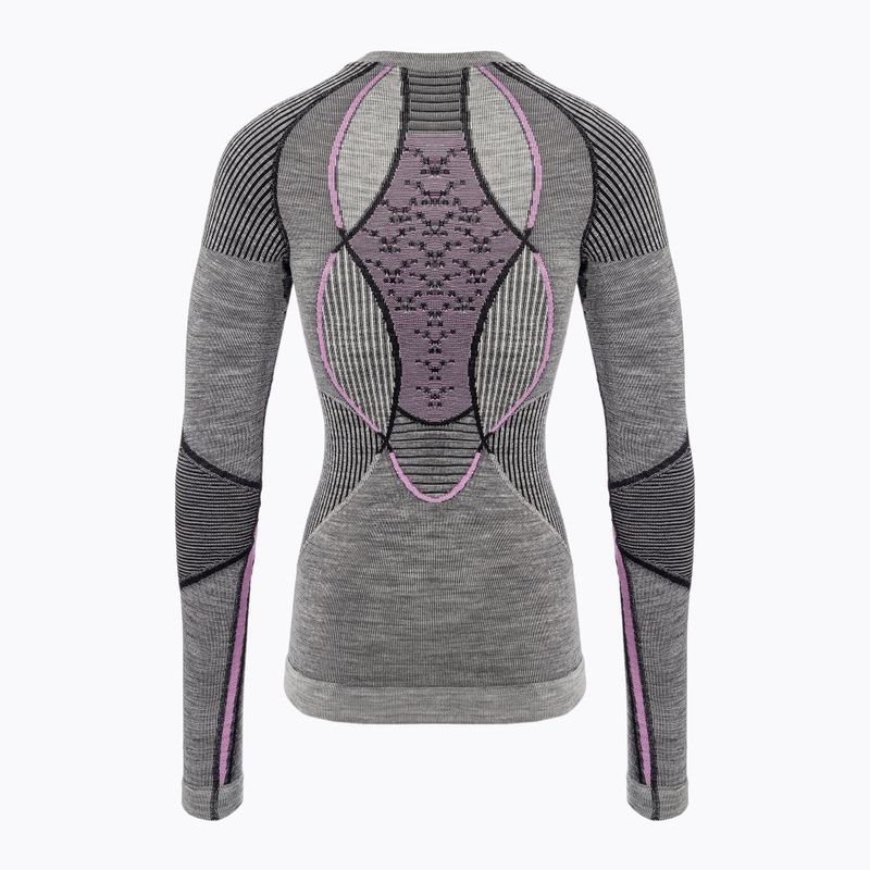 Maglia termica da donna X-Bionic Merino black/grey/magnolia 2