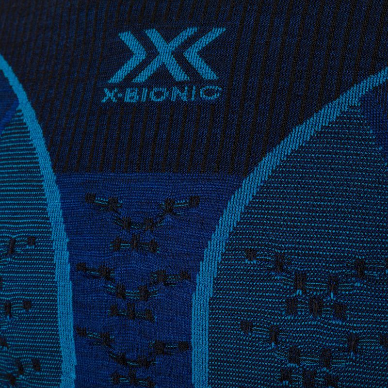 Maglia termica da uomo X-Bionic Merino dark ocean/sky blue 4
